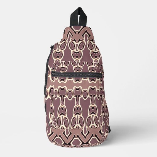 Sling Bag, A Retro bruin kleur klassiek ontwerp Bag (Voorkant)