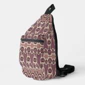 Sling Bag, A Retro bruin kleur klassiek ontwerp Bag (Rechterhoek)