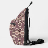 Sling Bag, A Retro bruin kleur klassiek ontwerp Bag (Rechts)