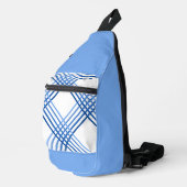 Sling Bag - Blue Stripes Crossed (Rechterhoek)