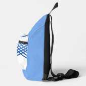 Sling Bag - Blue Stripes Crossed (Rechts)