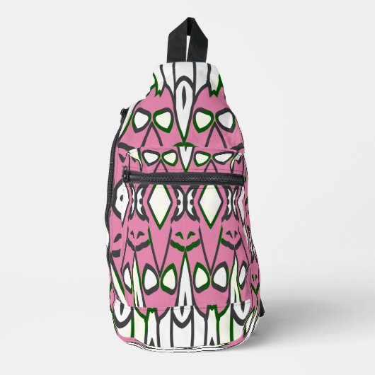 Sling Bag, Een Retro naadloze klassieke design Sli Bag (Voorkant)