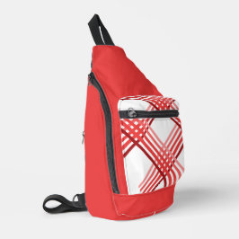 Sling Bag - Rode strepen gekruist