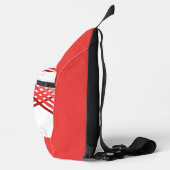 Sling Bag - Rode strepen gekruist (Rechts)