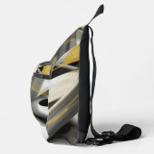 Sling Bag Trend Abstract Art Zwart Wit Goud (Rechts)