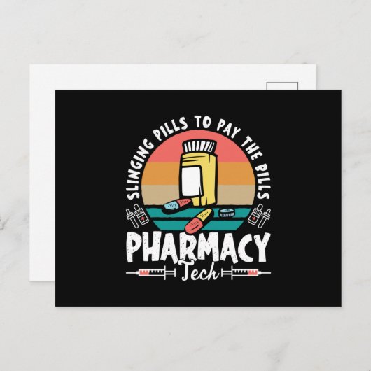 Slingend Pills Pharmaceuticals Gift Briefkaart (Voorkant / Achterkant)
