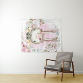 Slinger achtergrond muurdecoratie met Konijn voor  Wandkleed (In Situ (horizontaal))