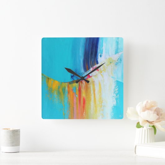 Slinger De Vrije Man Vierkante Klok (Huis)