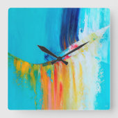 Slinger De Vrije Man Vierkante Klok (Voorkant)