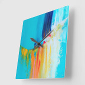 Slinger De Vrije Man Vierkante Klok (Hoek)