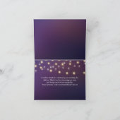 Slinger Licht Avond Huwelijk Dank Je Bedankkaart (Binnen)