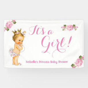 Slinger Prinses Baby Borrel Roze Bloem Blond Spandoek
