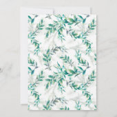 Slinger van Bladeren en Bessen Baby Shower Brunch Kaart (Achterkant)