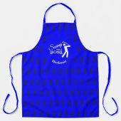 SLINGEREN ALS EEN BAAS | Blauw GEPERSONALISEERDE G Schort (Voorkant)