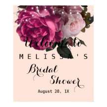 Slingerende lichten bordeauxrode bloemen bruidsdou