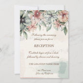 Slingerende lichten,Borstelstreek,Bloemige bruilof Kaart (Voorkant)