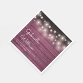 Slingerende lichten Rustiek Bourgondiërood hout Sc Servet (Hoek)