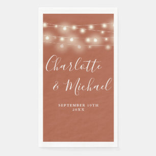 Slingerende lichten Terracotta Signature Script Br Servet