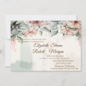 Slingerende Lichtjes,Borstelstreek,Bloemige Bruilo Kaart (Voorkant)