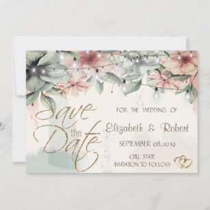 Slingerende Lichtjes, Kwaststreek, Bloemig Bewaar Save The Date