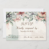 Slingerende lichtjes,Kwaststreek,Bloemrijke RSVP Kaart (Voorkant)