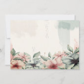 Slingerende lichtjes,Kwaststreek,Bloemrijke RSVP Kaart (Achterkant)