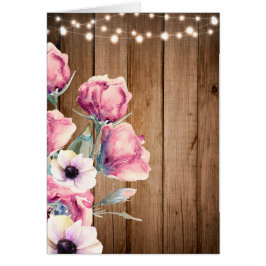 Slingerende Lichtjes & Landelijke Bloemen Rustieke