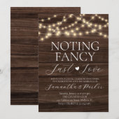 Slingerende Lichtjes Rustic Niet te Fancy Gewoon L Kaart (Voorkant / Achterkant)