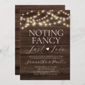 Slingerende Lichtjes Rustiek Niets Gewoons Alleen Kaart (Voorkant / Achterkant)