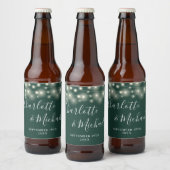 Slingerende Lichtjes Signature Script Smaragdgroen Bier Etiket (Flessen)
