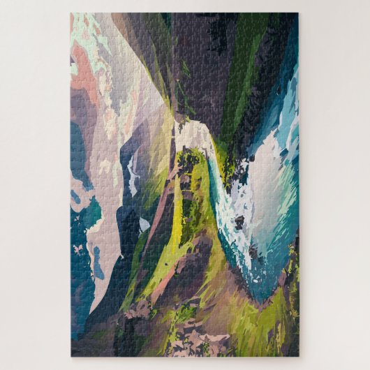 Slingerende Rivier  Legpuzzel (Verticaal)