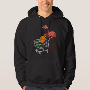 Slingerige Flamingo Duwt Winkelwagentje met Pinea Hoodie