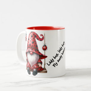 Slingerige Lieveheersbeestjes Kabouters Keramische Tweekleurige Koffiemok
