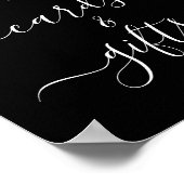 Slingerlichten Bruiloft Kaarten & Cadeaus Voetstuk Poster (Hoek)