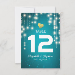 Slingerlichten Huwelijkszitplaats Tafelnummer