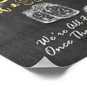 Slingerlichten Kies een stoel, niet een kant Trouw Poster (Hoek)