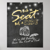 Slingerlichten Kies een stoel, niet een kant Trouw Poster (Voorkant)