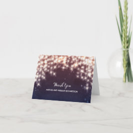 Slingerlichten Navy Trouw Dank Je Bedankkaart