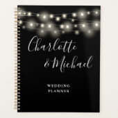 Slingerlichten Signature Script Zwarte Witte Bruil Planner (Voorkant)