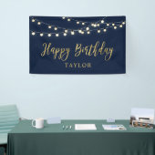 Slingerlichtjes | Gouden Verjaardagsfeest Banner (Beurs)