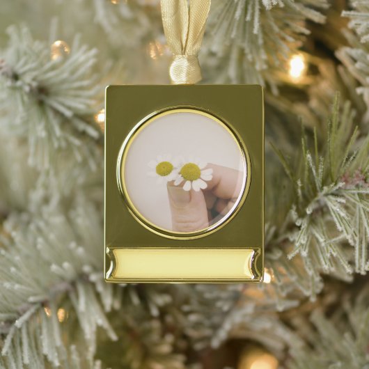 Slingerornament Verguld Banner Ornament (Boom)