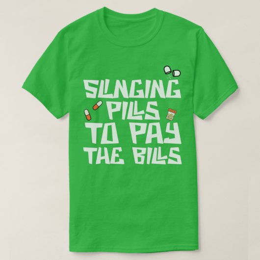 Slinginx27 Pills Funny Pharmacy Tech Certified Pha T-shirt (Design voorkant)