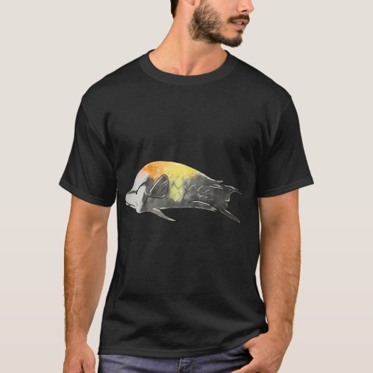 Slingkaaklipvis T-shirt (Voorkant)