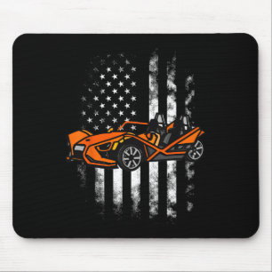Slingshot Auto Amerikaanse Vlag 4 juli Slings Muismat