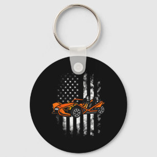 Slingshot Auto Amerikaanse Vlag 4 juli Slings Sleutelhanger
