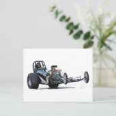  Slingshot Dragster Wheelie Briefkaart (Staand voorkant)