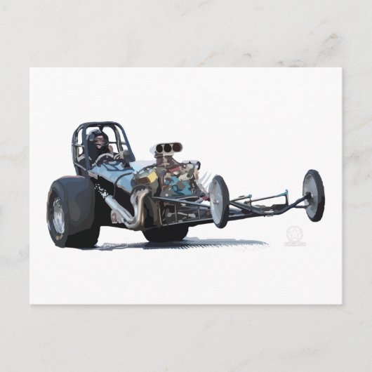  Slingshot Dragster Wheelie Briefkaart (Voorkant)