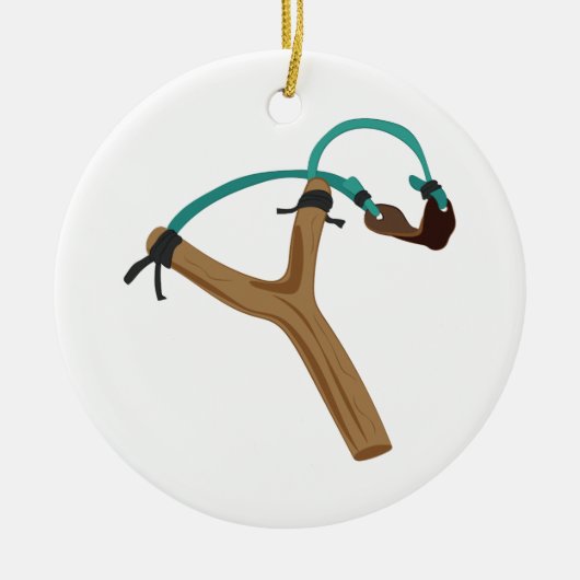 Slingshot Keramisch Ornament (Voorkant)