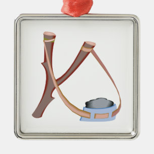 Slingshot Metalen Ornament