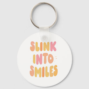 Slink naar de glimlach sleutelhanger